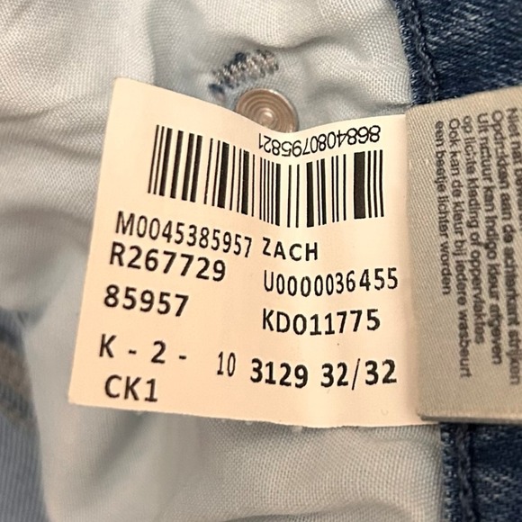 Mavi Zach Jeans Mens 32x30 Light Wash Bootcut Denim‎ Blue Casual Pants - Picture 3 of 9